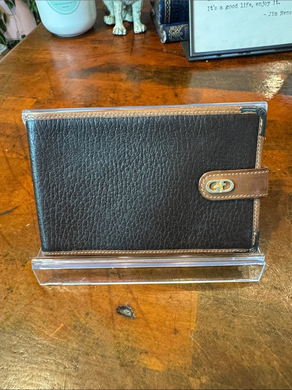 Authentic Vintage Gucci Leather Wallet with COA